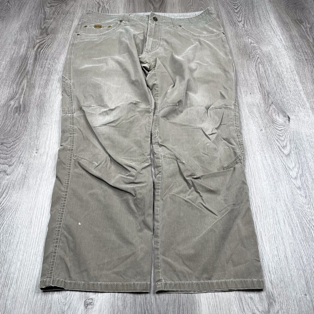 Kuhl Revolvr Vintage Patina Dye Pants Mens Size 36 Inseam 28" Beige - Picture 2 of 16